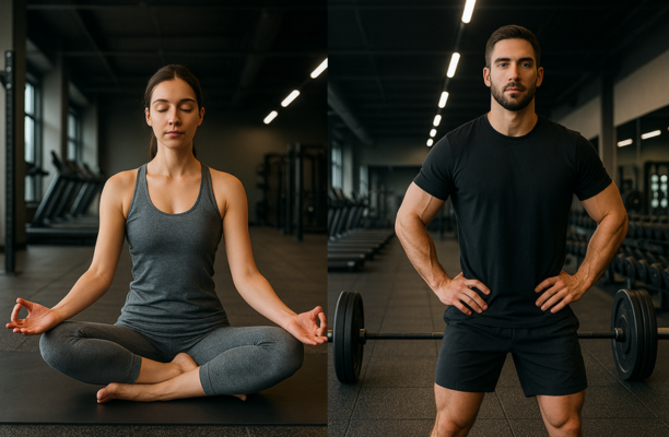 yoga or gym