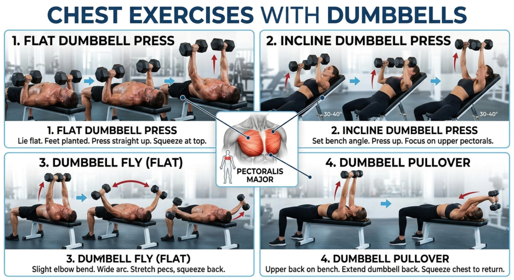 10 Best Chest Exercises with Dumbbells for Strength and Muscle Growth